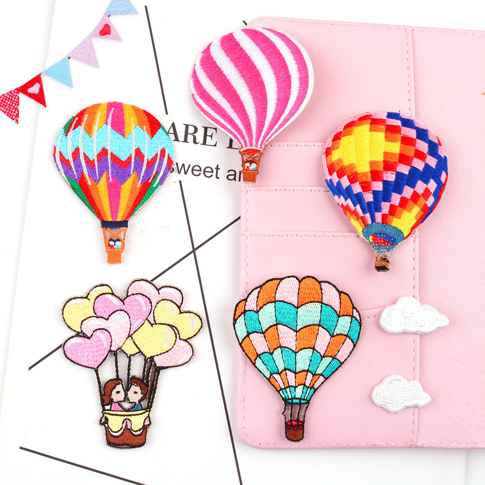 Original Turkish hot air balloon exquisite embroidery cloth stickers Personality patch stickers DIY fashion clothes stickers hand account stickers