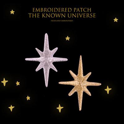 Stars Decoration Stick Embroidered Cloth Patch Tinting Tints Clothing Donuts Doughnut Bag Applid LONGCHAMP Pack Coconut Shoes Diy