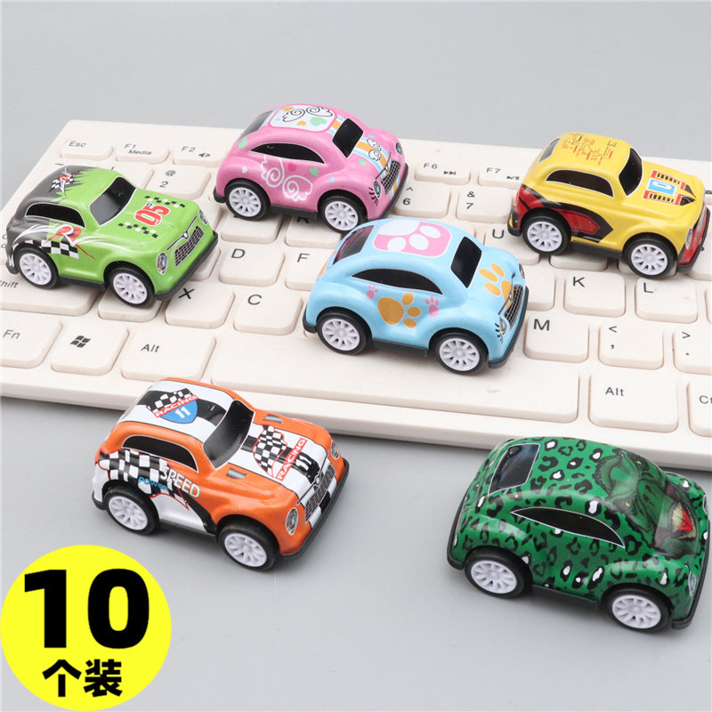 Mini Alloy Small Car Toy Children Return Train Endurance Car Resistant Baby Inertia Car Kindergarten Share Gift Prizes