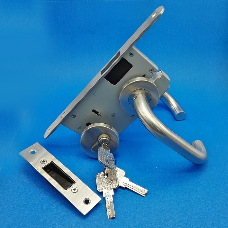 304 stainless steel door lock room household lock bedroom silent split lock common magnetic suction lock lock