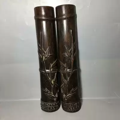 Boutique large black azusa wood relief bamboo paperweight paperweight pressure book pressure paper with Wenfang calligraphy and painting supplies