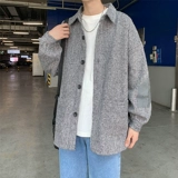 Tide, мужская осенняя шерстяная короткая куртка, оверсайз