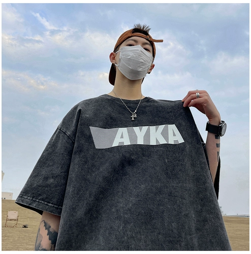 Хлопковая футболка, европейский стиль, оверсайз