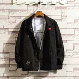 Осенняя универсальная джинсовая трендовая куртка для отдыха, оверсайз, в корейском стиле