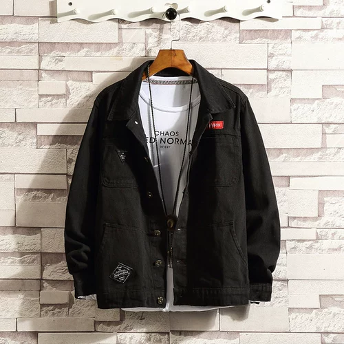 Осенняя универсальная джинсовая трендовая куртка для отдыха, оверсайз, в корейском стиле