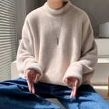 Осенняя толстовка, парная одежда для влюбленных, куртка, изысканный стиль, оверсайз, высокий воротник