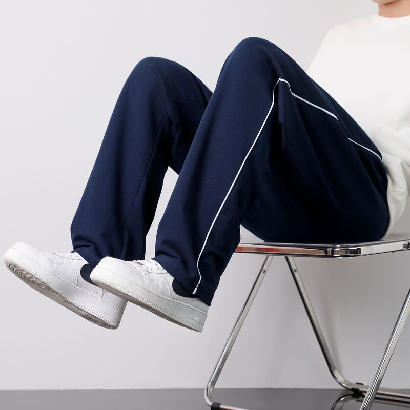 One-Stripe School Uniform Pants for Middle and High School Students, Navy Blue, Thin Spring and Autumn Style, Pure Cotton, Spring and Autumn Style, Sports Pants, School Pants One-Stripe School Uniform Pants for Middle and High School Students, Navy Blue, Thin Spring and Autumn Style, Pure Cotton, Spring and Autumn Style, Sports Pants, School Pants