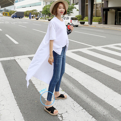 【高端精品】女韩版弹力牛仔小脚裤