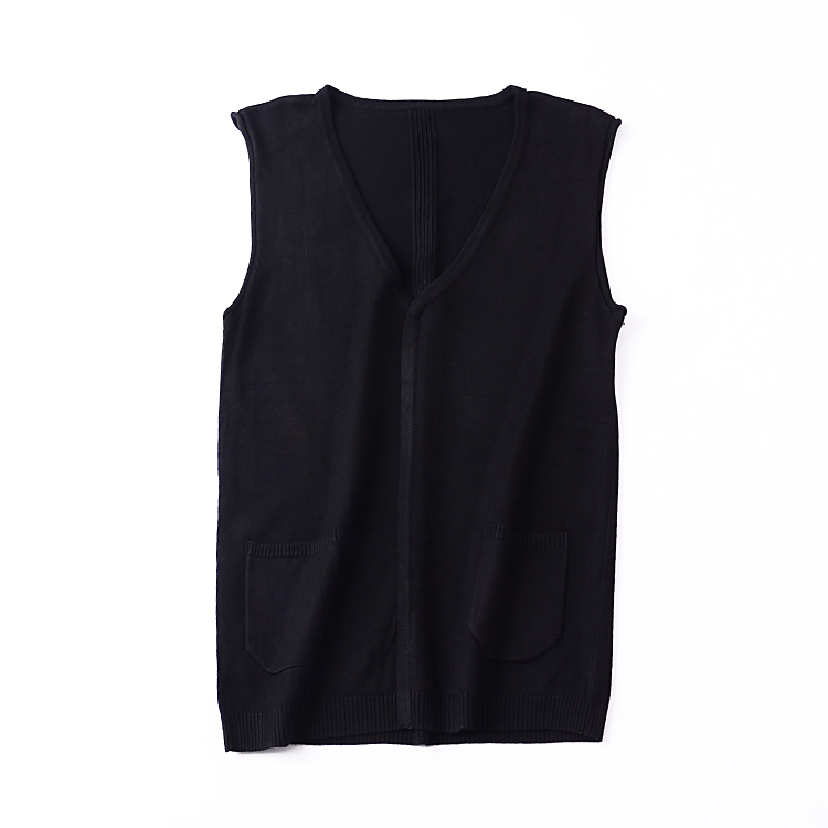 [Ice Point Straight Down] I 5 Autumn Sweater Loose Slim Women V-cổ Đan Vest Vest Màu sắc rắn áo len đẹp