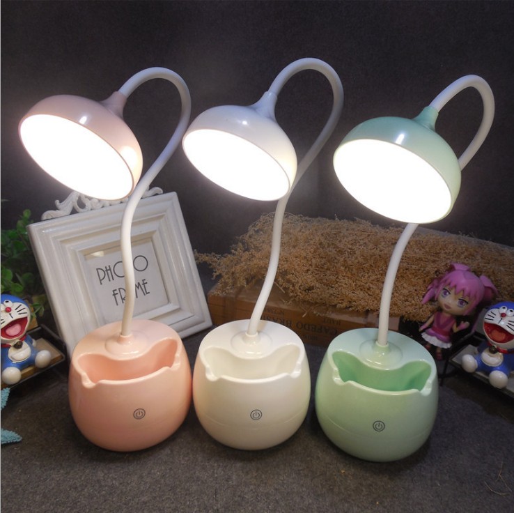 Children's LED eye protection reading and learning table lamp custom logo gift USB rechargeable touch sensor night light portable