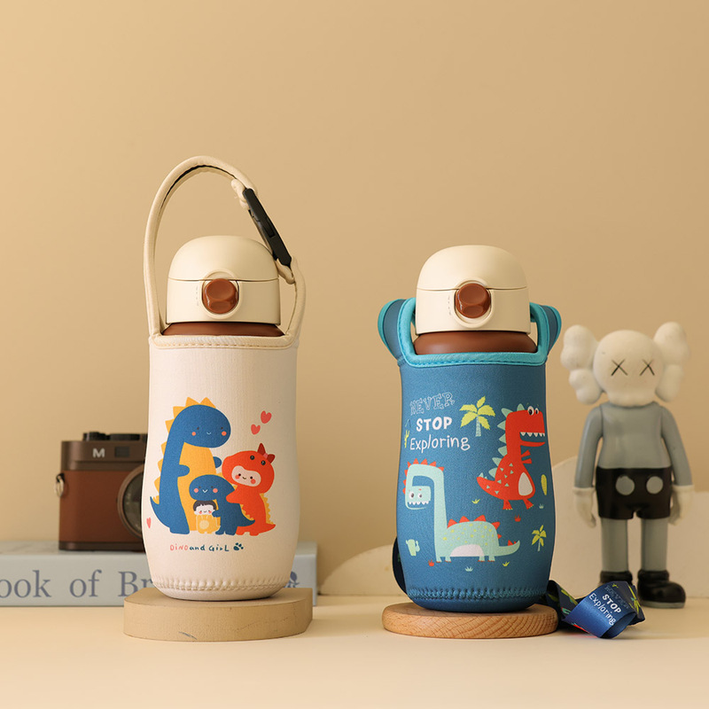 Cartoon Hand-Held Crossbody Cup Sleeve Suitable for Shixi 480ml Baby Protective Cover, Adult Cute Accessory for On-The-Go Use Cartoon Hand-Held Crossbody Cup Sleeve Suitable for Shixi 480ml Baby Protective Cover, Adult Cute Accessory for On-The-Go Use