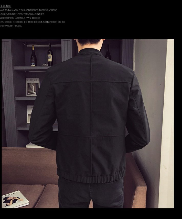 Mùa xuân 2019 áo khoác mới phiên bản Hàn Quốc của Slim youth đẹp trai đồng phục bóng chày giản dị áo khoác nam xu hướng quần áo nam - Đồng phục bóng chày áo khoác thể thao