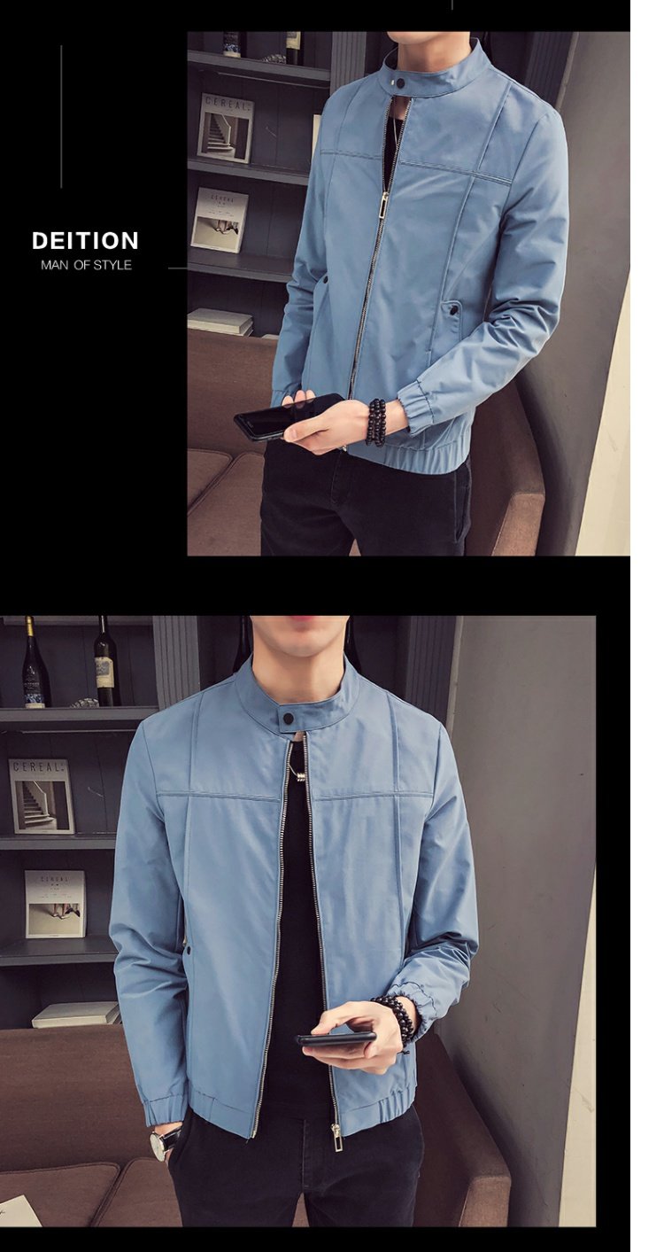 Mùa xuân 2019 áo khoác mới phiên bản Hàn Quốc của Slim youth đẹp trai đồng phục bóng chày giản dị áo khoác nam xu hướng quần áo nam - Đồng phục bóng chày áo khoác thể thao