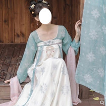 Hanwu ladies summer (crossover) Tang restoration turtleneck chest dress students outgoing Chinese style