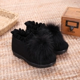 Детская зимняя обувь, утепленные нескользящие детские туфли, 2019