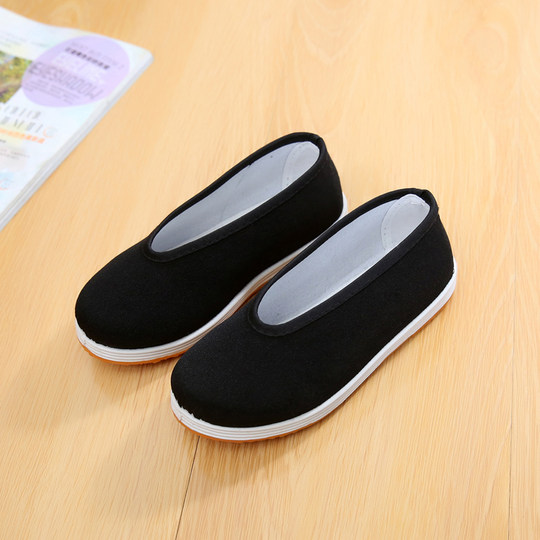 Children's kung fu shoes stage performance shoes soft sole breathable casual small round mouth cloth shoes boys tendon sole dance shoes
