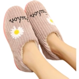 Зимние хлопковые тапочки для мужчин, а также бархатные повседневные хлопковые туфли, теплые туфли для папы для пар, мужские хлопковые тапочки для дома и улицы, вельветовые хлопковые туфли.