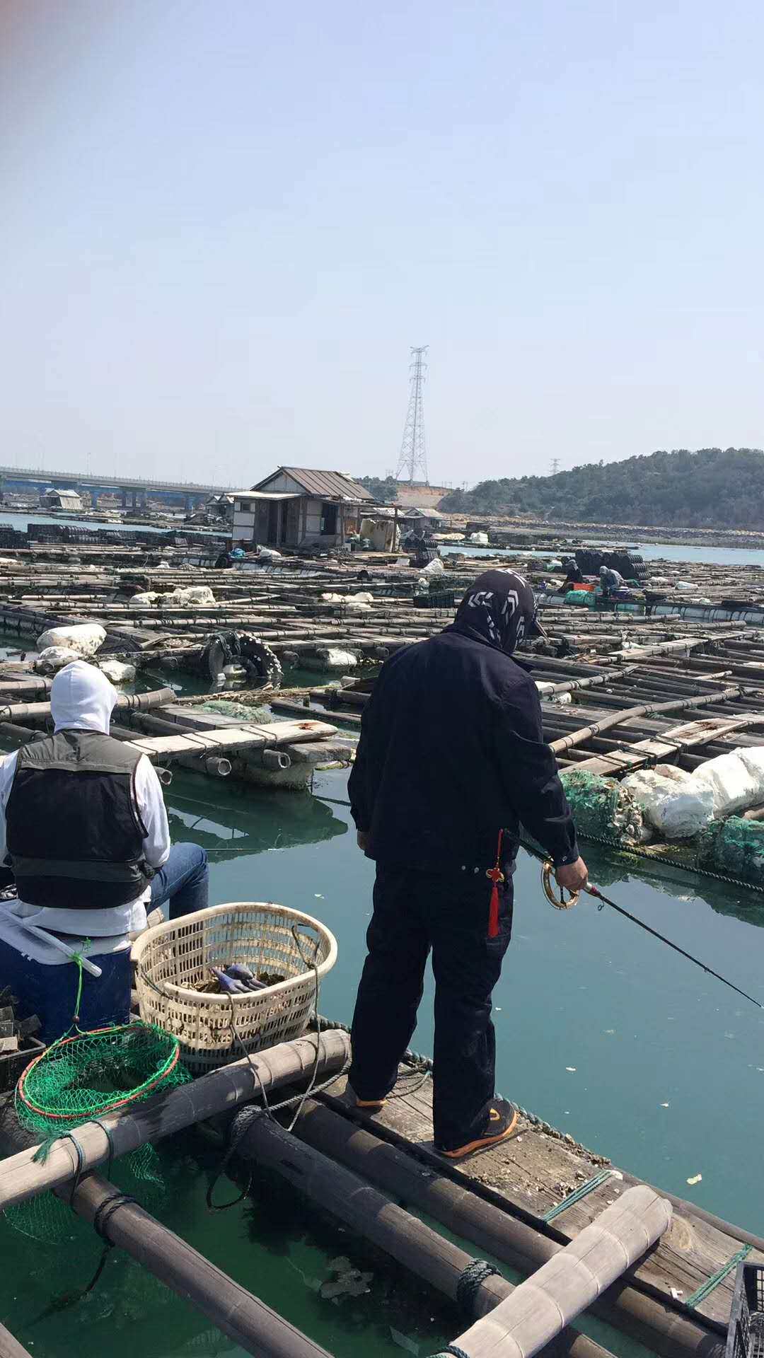 Pure hand - crafted oyster raft rod Pure hand - made 19 slight anti - slip wheel seat Fuji