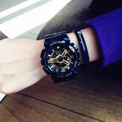 Watch female student fashion trend waterproof student sports electronic watch boy mechanical Moren Department hipster couple watch