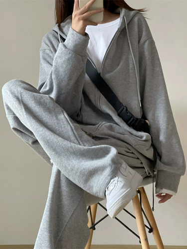 Толстовка с капюшоном, комплект, модный спортивный костюм для школьников, по фигуре, в корейском стиле, популярно в интернете