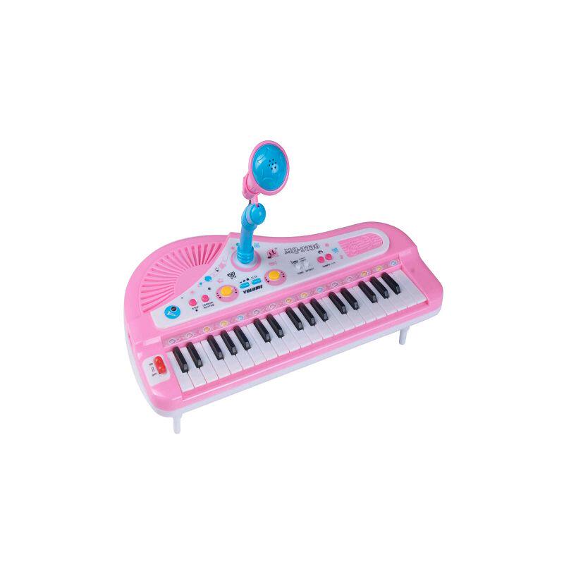 Children's 37-key electronic organ with microphone and microphone key early education small piano multi-functional educational musical instrument
