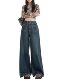 Vintage High-Waisted Wide-Leg Jeans for Women 2025 New Autumn and Winter Casual Loose Slimming Straight-Leg Flared Pants Floor-Length