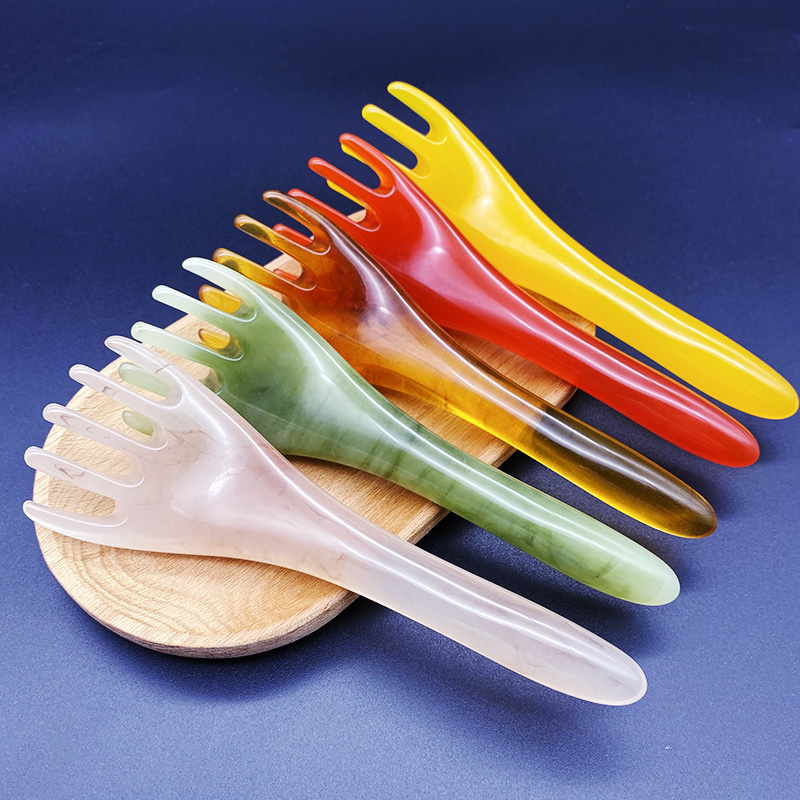 Head massage claw back Divine back theorizer Five teeth Scalp Head Therapy Meridians Comb point Shoulder Neck Dredge Wellness Wellness Tool