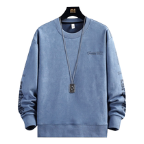 Outlets NASA mens simple round neck sweatshirt ins trend brand Hong Kong style casual inner layering shirt trendy