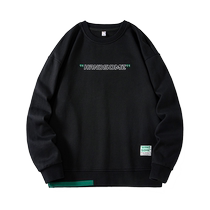 Outlet NASA mens sweatshirt 2022 autumn new loose casual fake two-piece trendy brand sweatshirt top