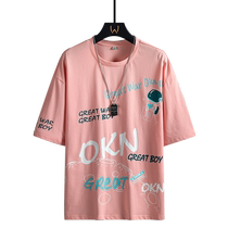 Outlet NASA mens pure cotton printed t-shirt short-sleeved top ins American retro t-shirt bottoming shirt top