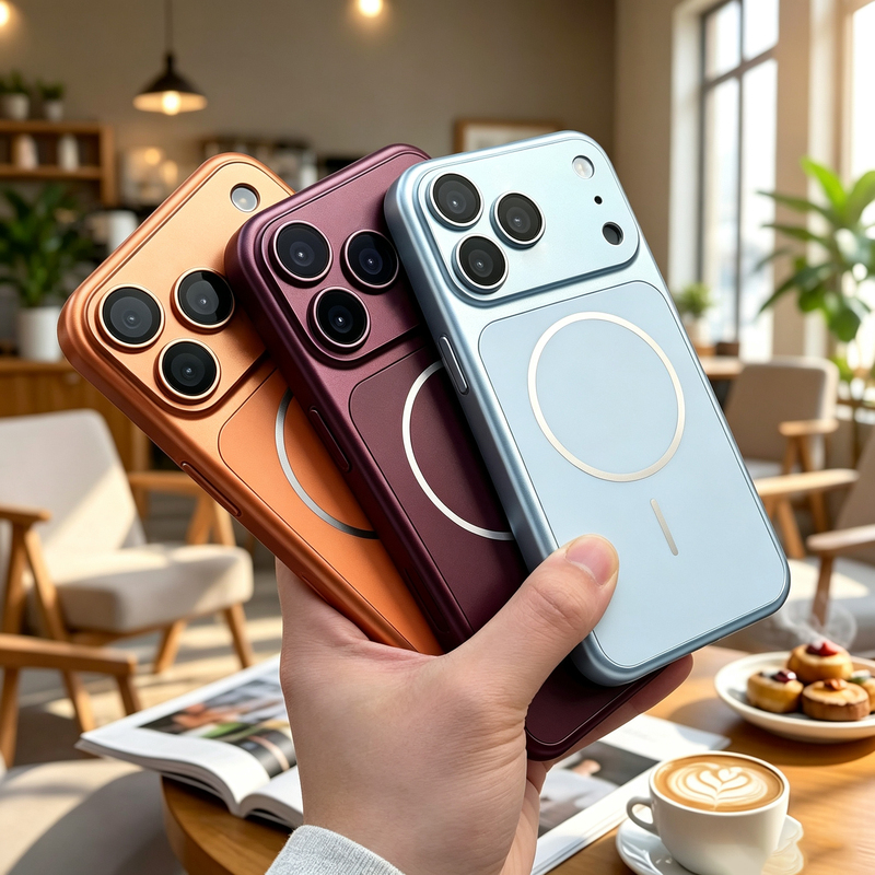 Instantly Transform Your Phone into an iPhone 18, 17 Pro, 16 Pro Max with This New Matte Case Suitable for iPhone 17, 15 Pro Max with Lens Protector, Full Coverage Camera Key, Magnetic for iPhone 14, 13, for Men and Women, High-End Metallic Feel, Simple Design Instantly Transform Your Phone into an iPhone 18, 17 Pro, 16 Pro Max with This New Matte Case Suitable for iPhone 17, 15 Pro Max with Lens Protector, Full Coverage Camera Key, Magnetic for iPhone 14, 13, for Men and Women, High-End Metallic Feel, Simple Design