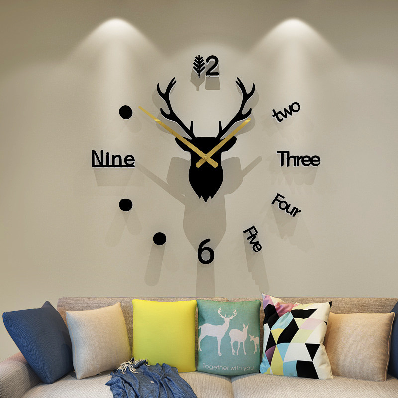 Nordic deer head decoration wall hanging living room wall background wall creative pendant simple modern decoration net red wall