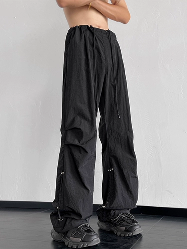 Мужские универсальные штаны, дорожный спортивный атмосферный парашютист, повседневные брюки, США, оверсайз