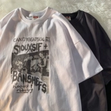 Tide, летняя брендовая футболка в стиле хип-хоп для влюбленных, в американском стиле, короткий рукав, оверсайз, высокий воротник