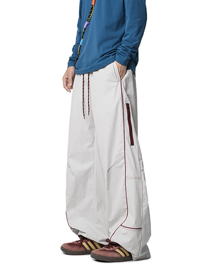 Outdoor Functional Hasselblad Line Paratrooper Tactical Pants Men's Trendy New Hiking and Mountaineering Pants Loose Wide-Leg Casual Long Pants