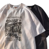 Tide, летняя брендовая футболка в стиле хип-хоп для влюбленных, в американском стиле, короткий рукав, оверсайз, высокий воротник