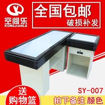 Simple supermarket store Convenience store commissary cashier counter cashier Stainless steel countertop seven colors