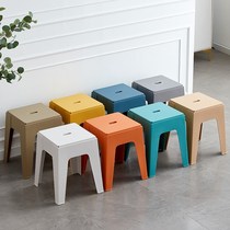 Creative Plastic Stool Thickening Home Table Rubber Stool Bench Bench High Stool Stackable Snack Shop Tthick Chair Commercial