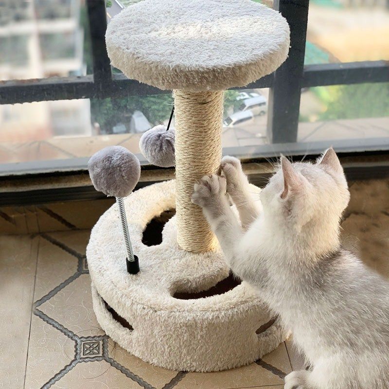 Cat Grab Board Pillar Cat Climbing Small Kitty Cat Litter Cat Tree Integrated Cat Cat Catch Cucat Toy Pet Supplies