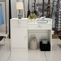 Clothing store cashier shop Simple modern small supermarket counter Bar table Convenience store front desk reception desk