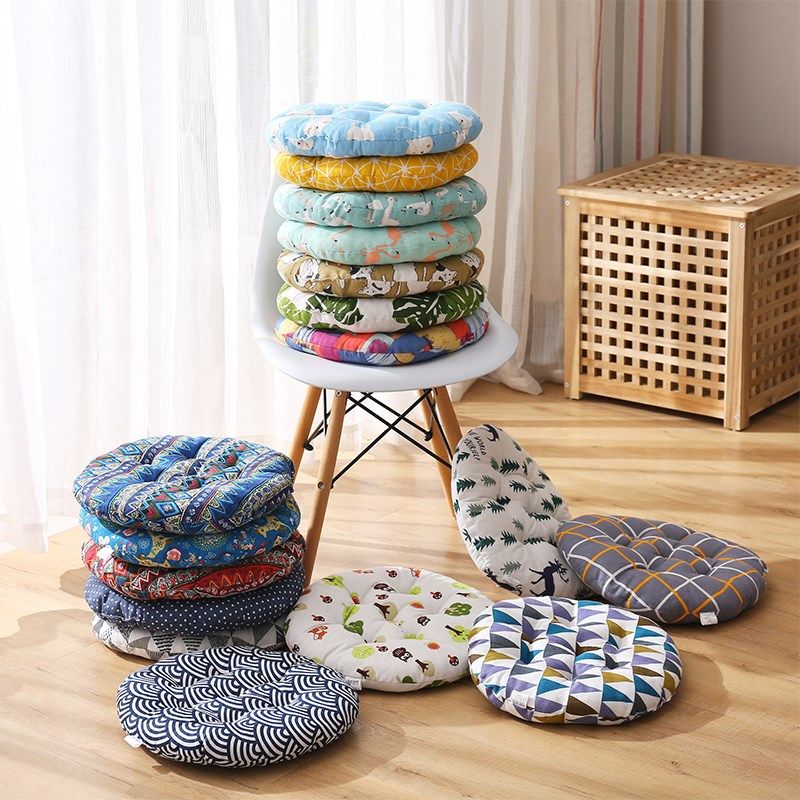 Bushel round tatami chair cushion thickened floor cushions Home Floating Windows Cloth Art Cushions Round the chair cushion