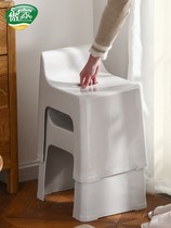 Small stool home low stool fashion bench creative backrest plastic children thick baby non-slip bathroom economy