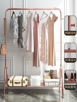 Clothes hanger floor hanging hanger folding indoor clotheshorse balcony Bedroom Home Easy single lever style cloister