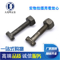 Fastener screw flat head semi-round head steel pipe fastener T-type T-wire construction square head bolt National Standard 12*70 promotion