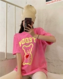 Модная мультяшная бархатная базовая приятная телу дизайнерская футболка, популярно в интернете, тренд сезона