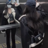 Утепленная бархатная демисезонная куртка, бейсбольный пуховик, форма