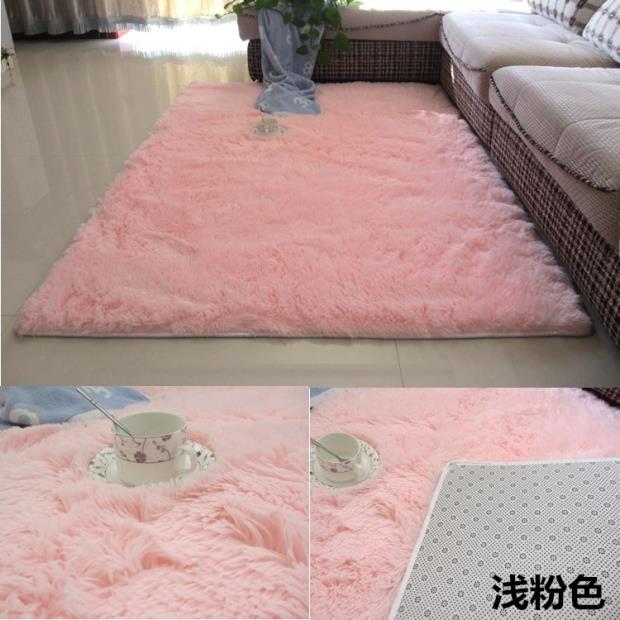 Dày màu xám sang trọng mạng thảm đỏ phòng khách bàn cà phê đầy đủ giường ngủ dễ thương nhà biên giới hình chữ nhật pad - Thảm thảm nỉ trải sàn