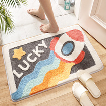 Toilet absorbent floor mat bathroom entrance non-slip Mat toilet toilet carpet bedroom door home mat