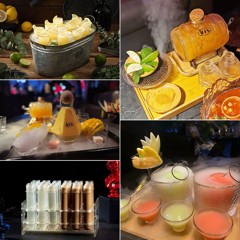 Two hemp tavern fighting wine wine set Guochao Chinese net celebrity Bingqian cocktail halo tea drunk three fairy rainbow two hemp wine set