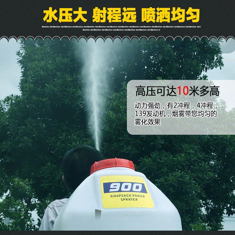 Provincial Oil Nebulizer Agricultural Gasoline Scapegoat Bucket Copper Pump Fruit Tree Spray Machine Sterilised Automatic Pesticide Spray